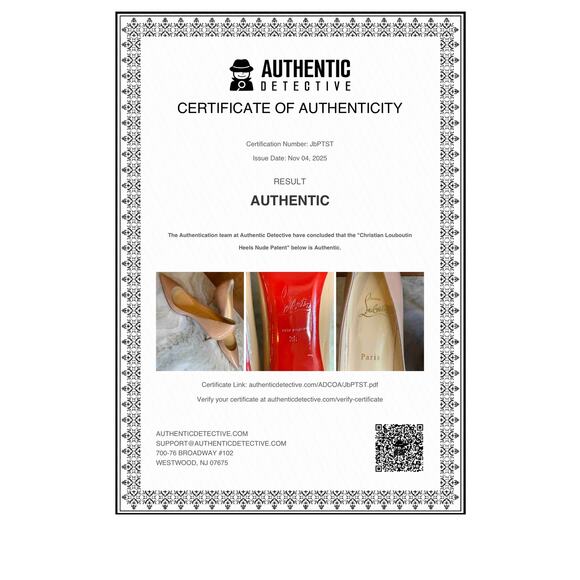 Authenticated Christian Louboutin Kate Patent Leather Heels Pumps Beige 38 - Picture 3 of 13